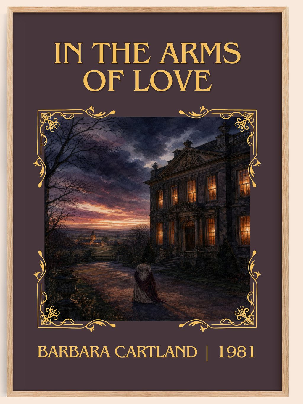 In The Arms Of Love Classic Book Art Print by Barbara Cartland – book poster