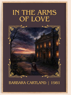 In The Arms Of Love Classic Book Art Print by Barbara Cartland – book poster