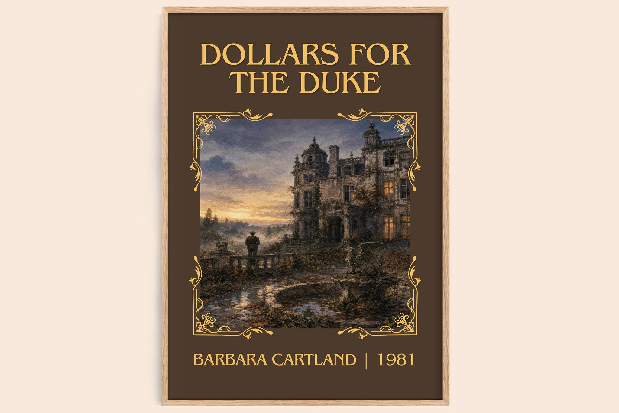 Dollars For The Duke Classic Book Art Print by Barbara Cartland