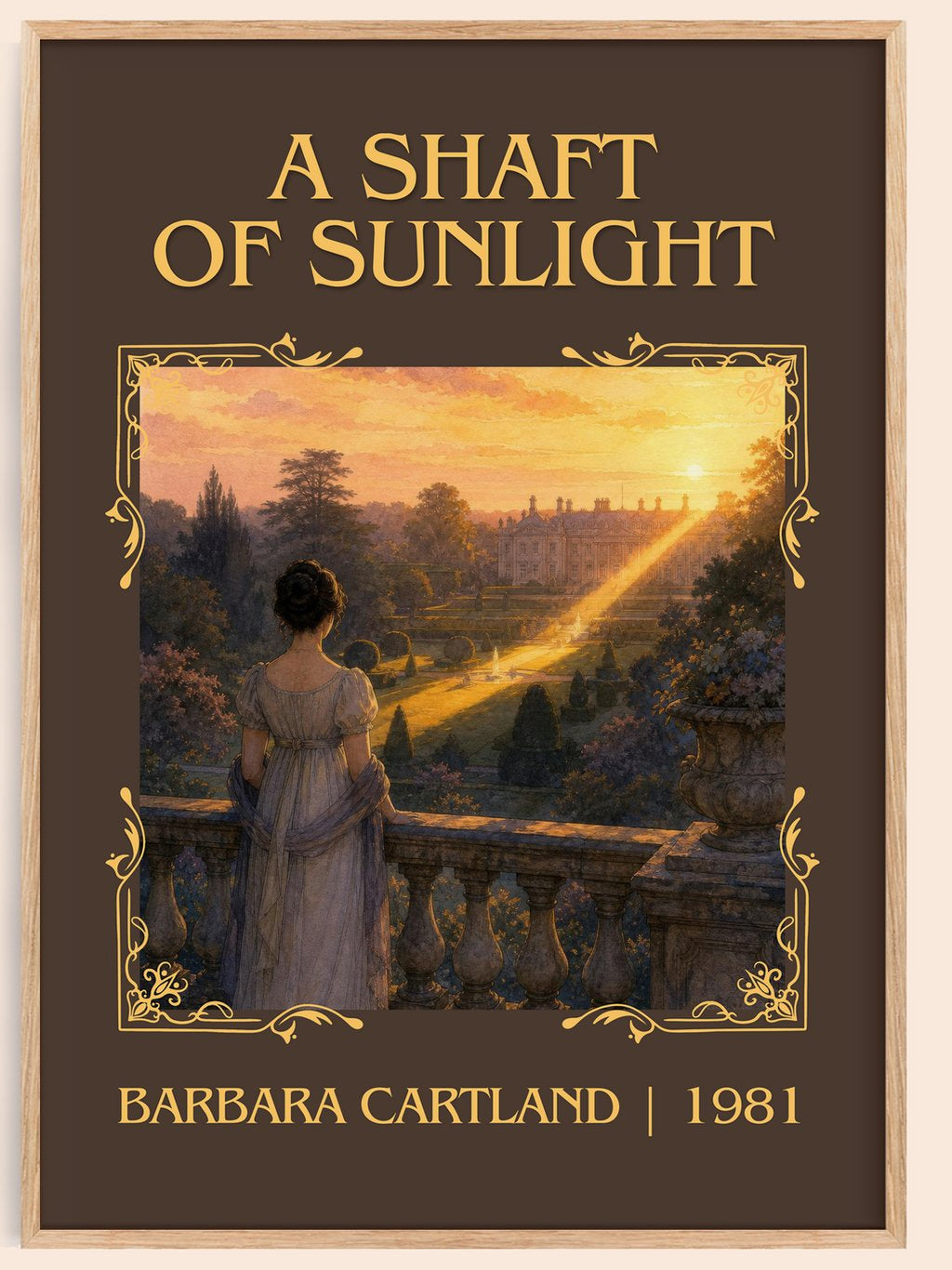 A Shaft Of Sunlight Classic Book Art Print by Barbara Cartland – book poster
