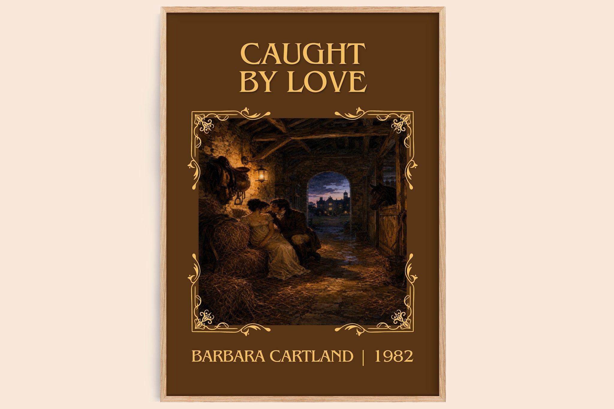 Caught By Love Classic Book Art Print by Barbara Cartland