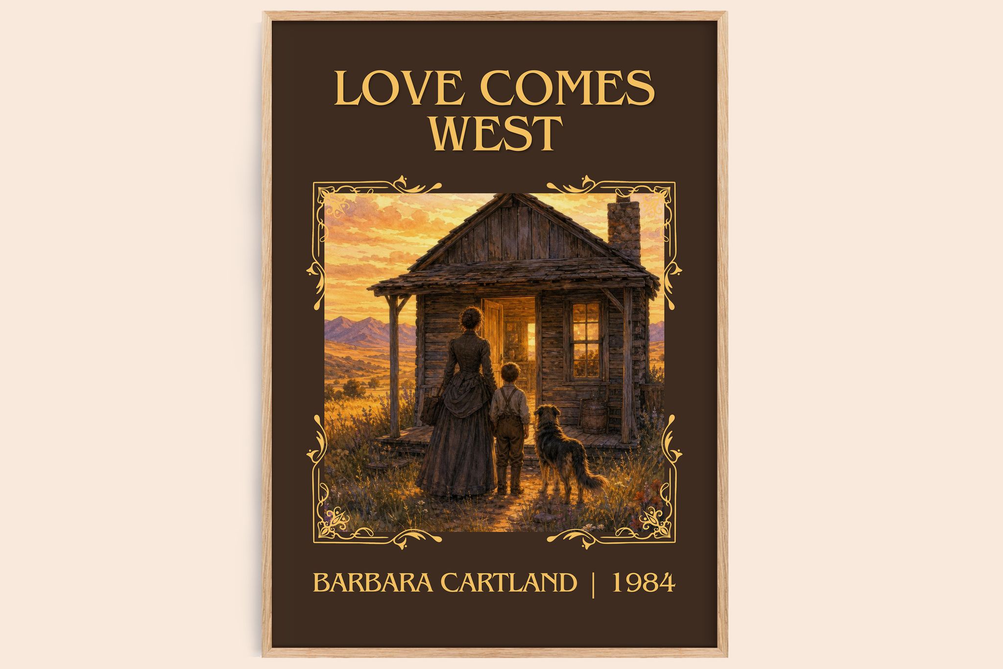 Love Comes West Classic Book Art Print by Barbara Cartland
