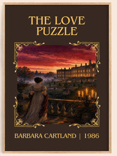 The Love Puzzle Classic Book Art Print by Barbara Cartland – book poster