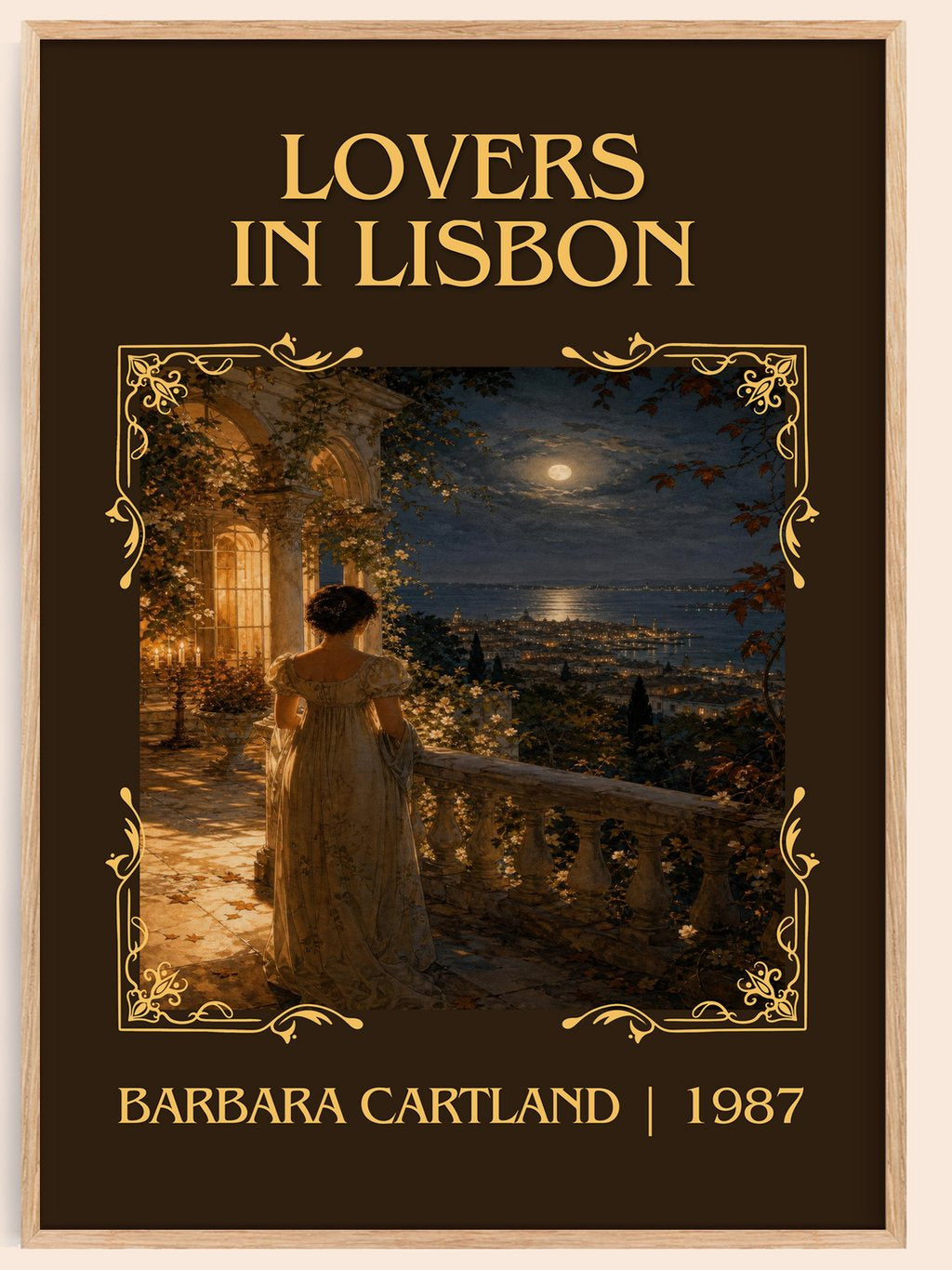 Lovers In Lisbon Classic Book Art Print by Barbara Cartland – book poster