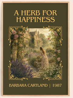 A Herb For Happiness Classic Book Art Print by Barbara Cartland – book poster