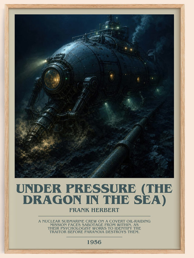 Under Pressure (The Dragon In The Sea) Bookish Wall Art by F. Herbert