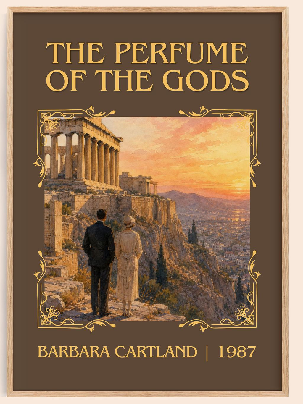 The Perfume Of The Gods Classic Book Art Print by Barbara Cartland – book poster