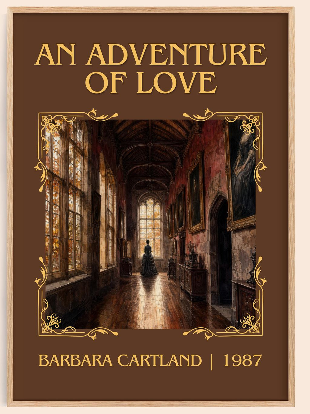 An Adventure Of Love Classic Book Art Print by Barbara Cartland – book poster