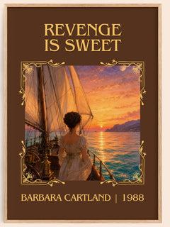 Revenge Is Sweet Classic Book Art Print by Barbara Cartland – book poster