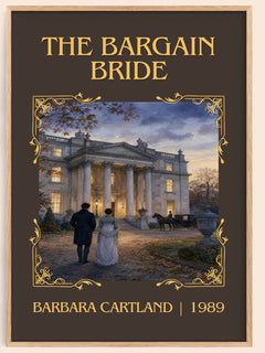 The Bargain Bride Classic Book Art Print by Barbara Cartland – book poster