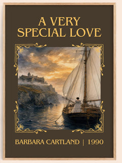 A Very Special Love Classic Book Art Print by Barbara Cartland – book poster