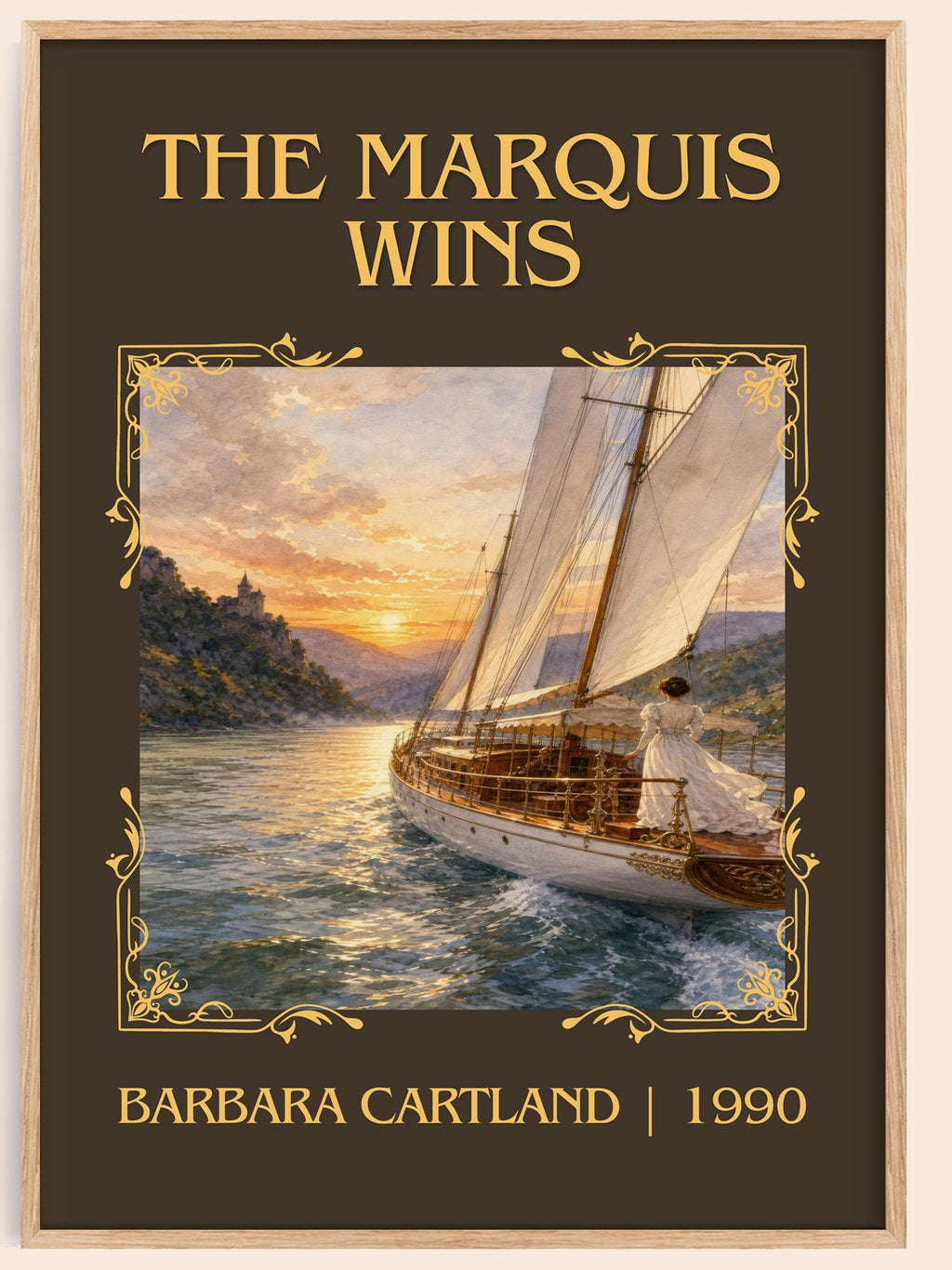 The Marquis Wins Classic Book Art Print by Barbara Cartland – book poster