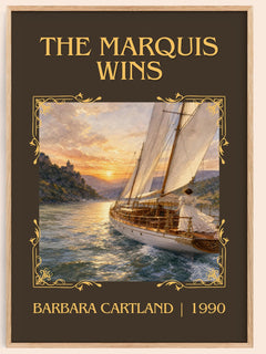 The Marquis Wins Classic Book Art Print by Barbara Cartland – book poster