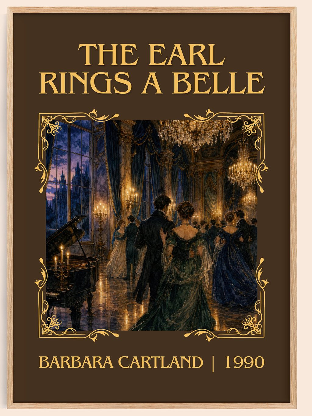 The Earl Rings A Belle Classic Book Art Print by Barbara Cartland – book poster