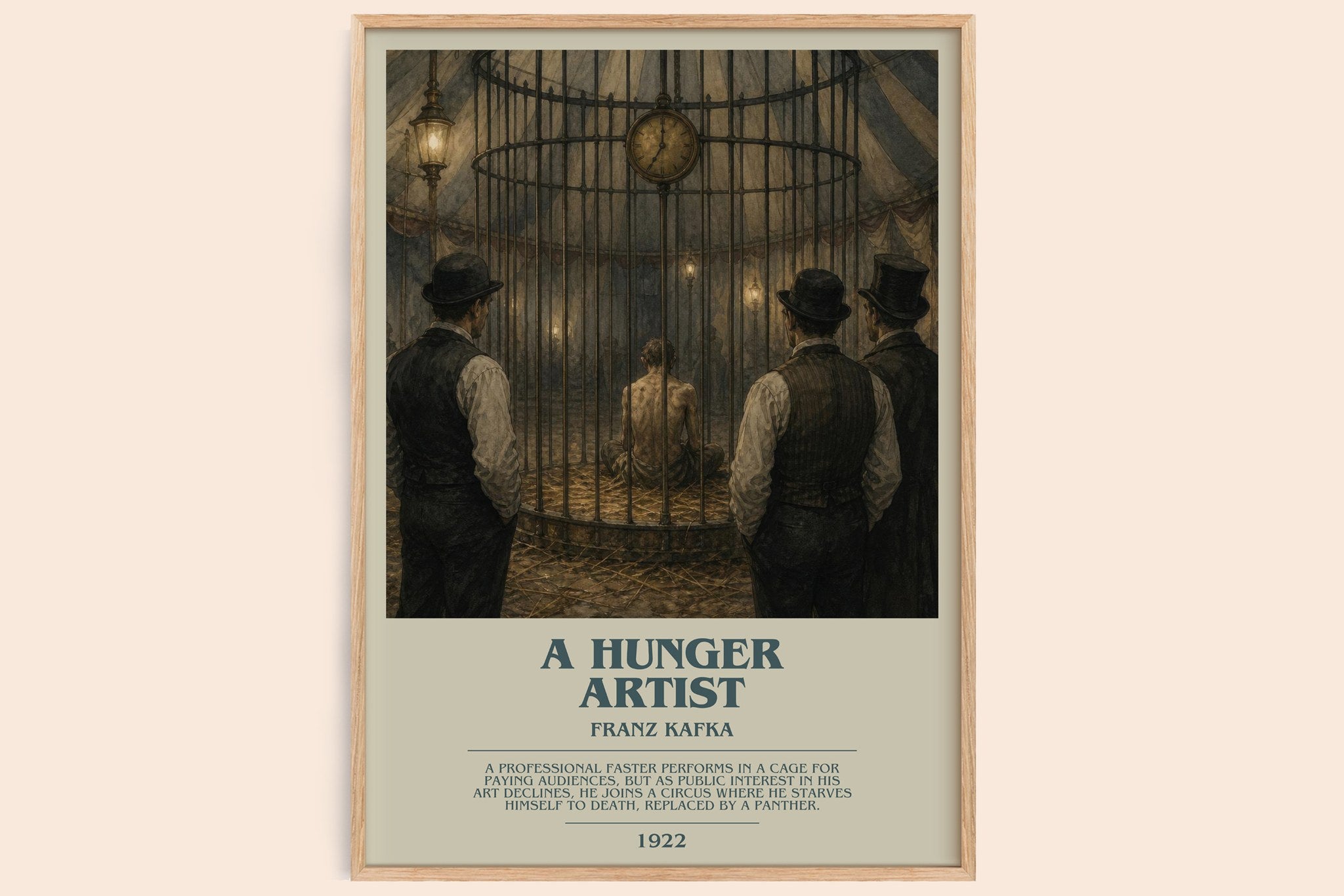 A Hunger Artist Bookish Wall Art by Franz Kafka
