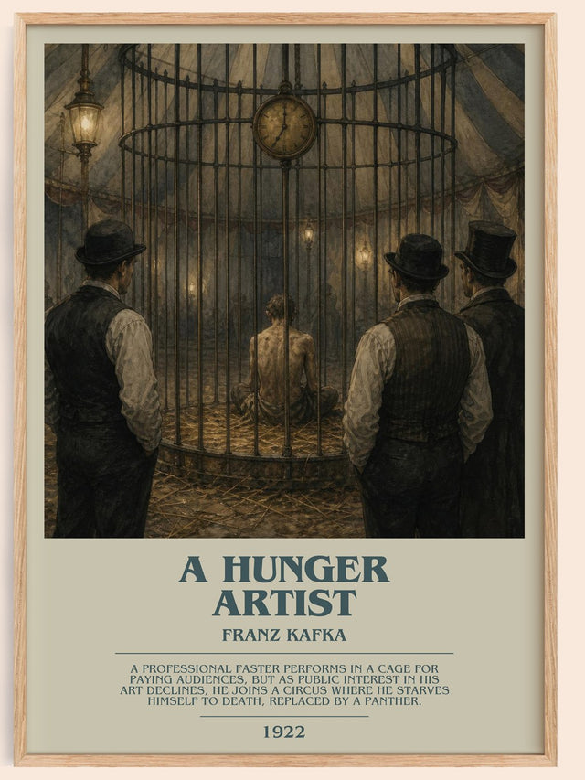 A Hunger Artist Bookish Wall Art by Franz Kafka
