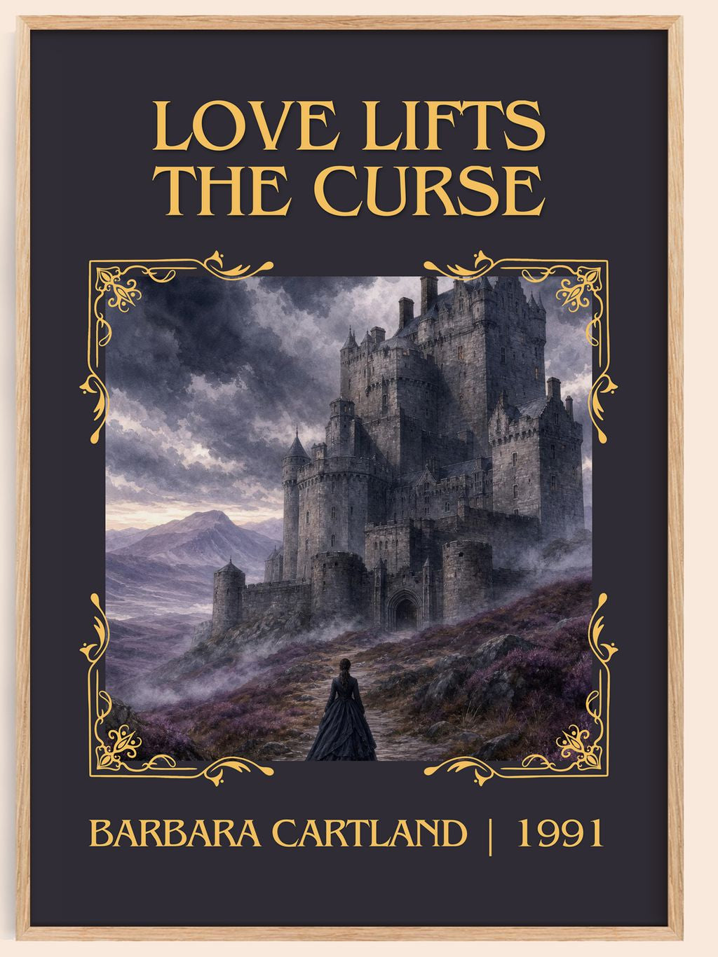 Love Lifts The Curse Classic Book Art Print by Barbara Cartland – book poster