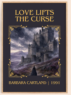 Love Lifts The Curse Classic Book Art Print by Barbara Cartland – book poster