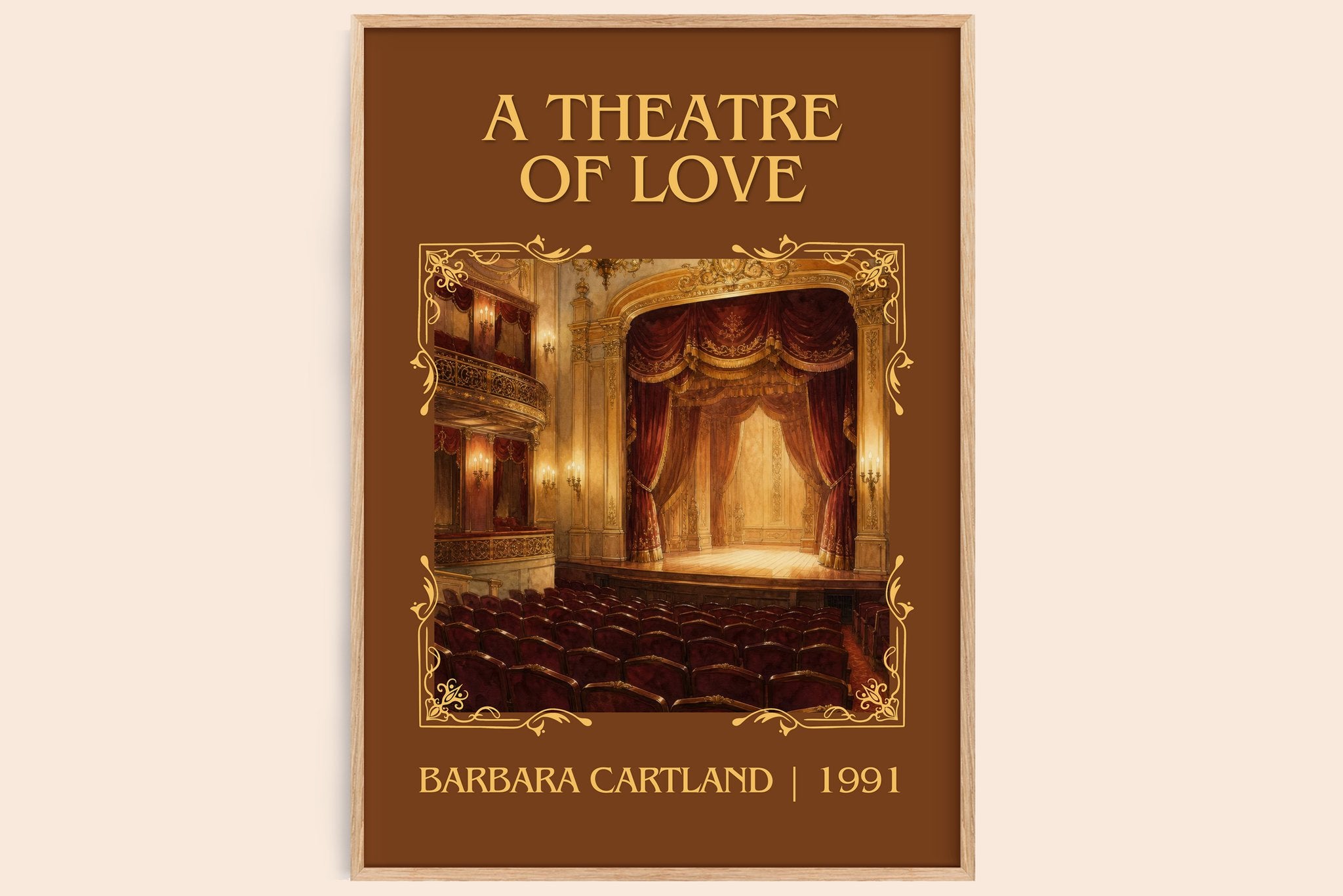 A Theatre Of Love Classic Book Art Print by Barbara Cartland