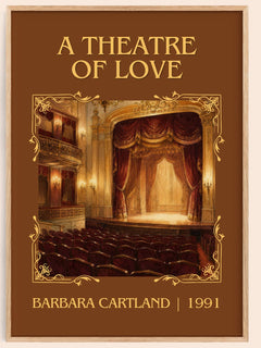 A Theatre Of Love Classic Book Art Print by Barbara Cartland – book poster