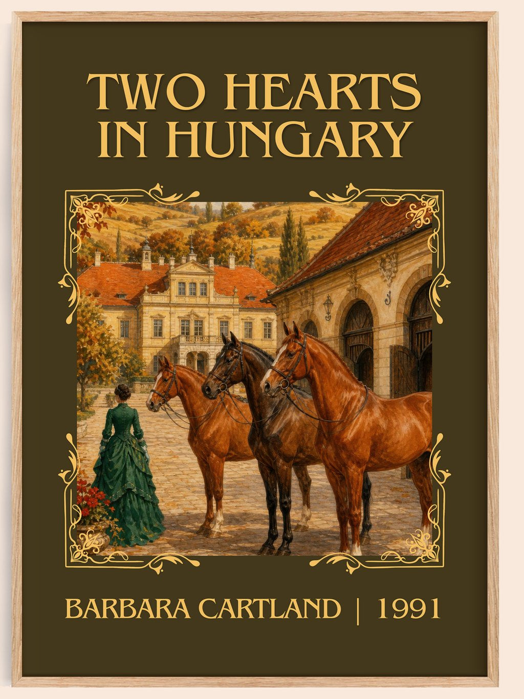 Two Hearts In Hungary Classic Book Art Print by Barbara Cartland – book poster