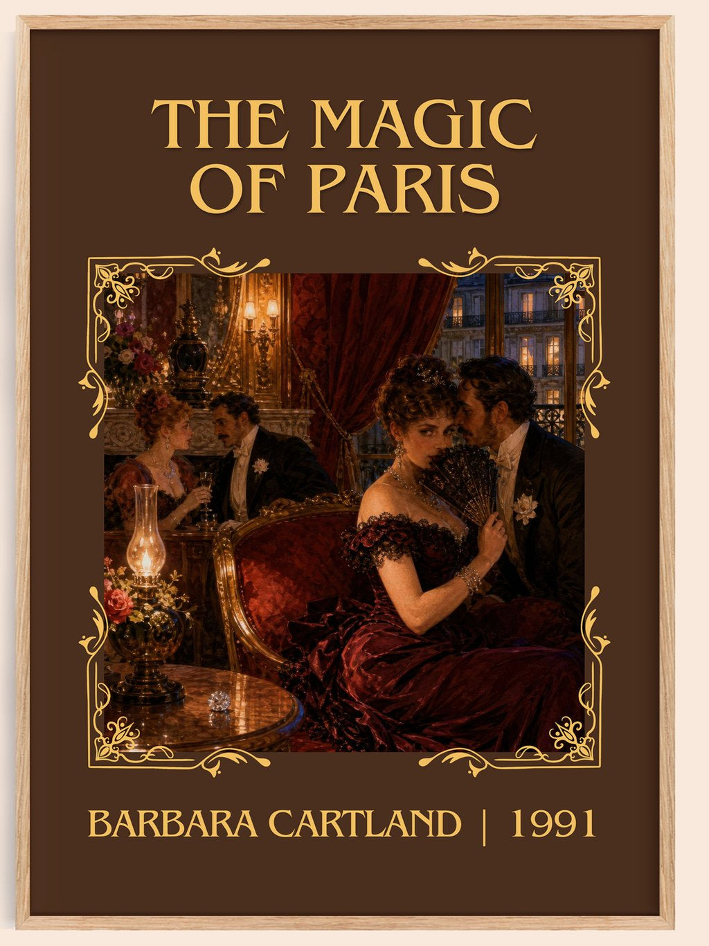 The Magic Of Paris Classic Book Art Print by Barbara Cartland – book poster