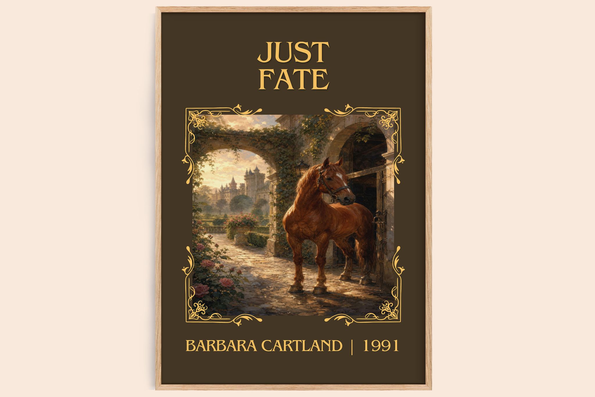 Just Fate Classic Book Art Print by Barbara Cartland