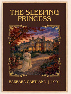 The Sleeping Princess Classic Book Art Print by Barbara Cartland – book poster