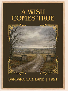 A Wish Comes True Classic Book Art Print by Barbara Cartland – book poster