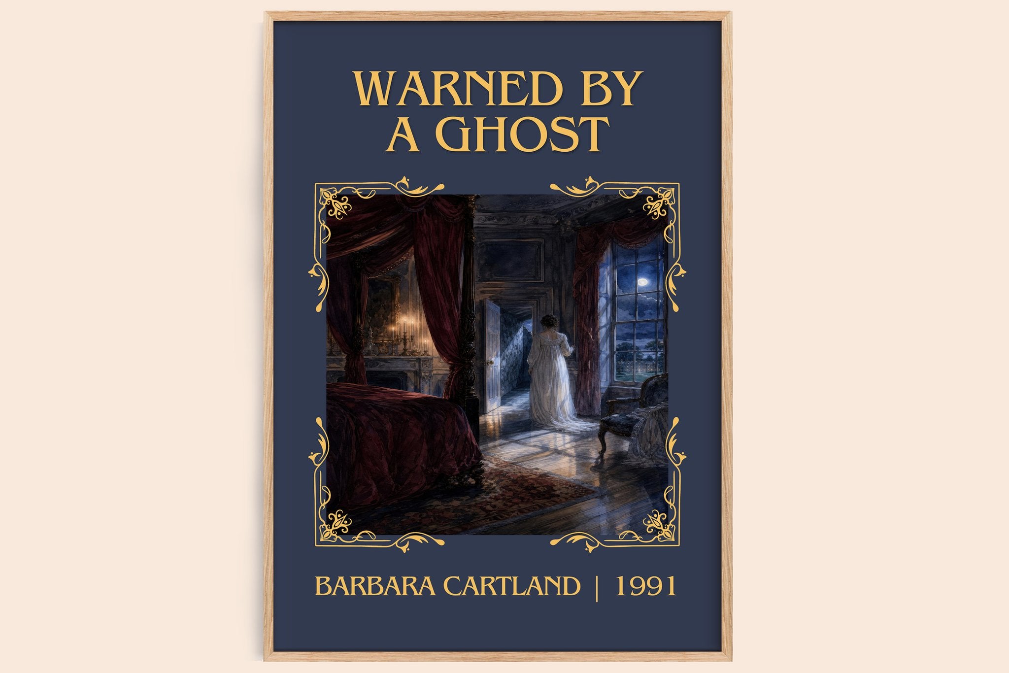 Warned By A Ghost Classic Book Art Print by Barbara Cartland