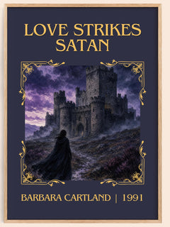 Love Strikes Satan Classic Book Art Print by Barbara Cartland – book poster