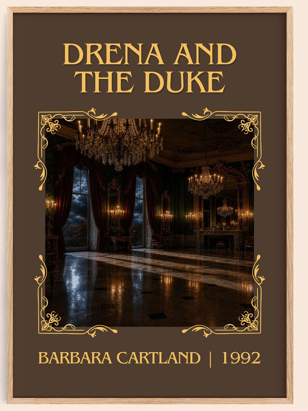 Drena And The Duke Classic Book Art Print by Barbara Cartland – book poster
