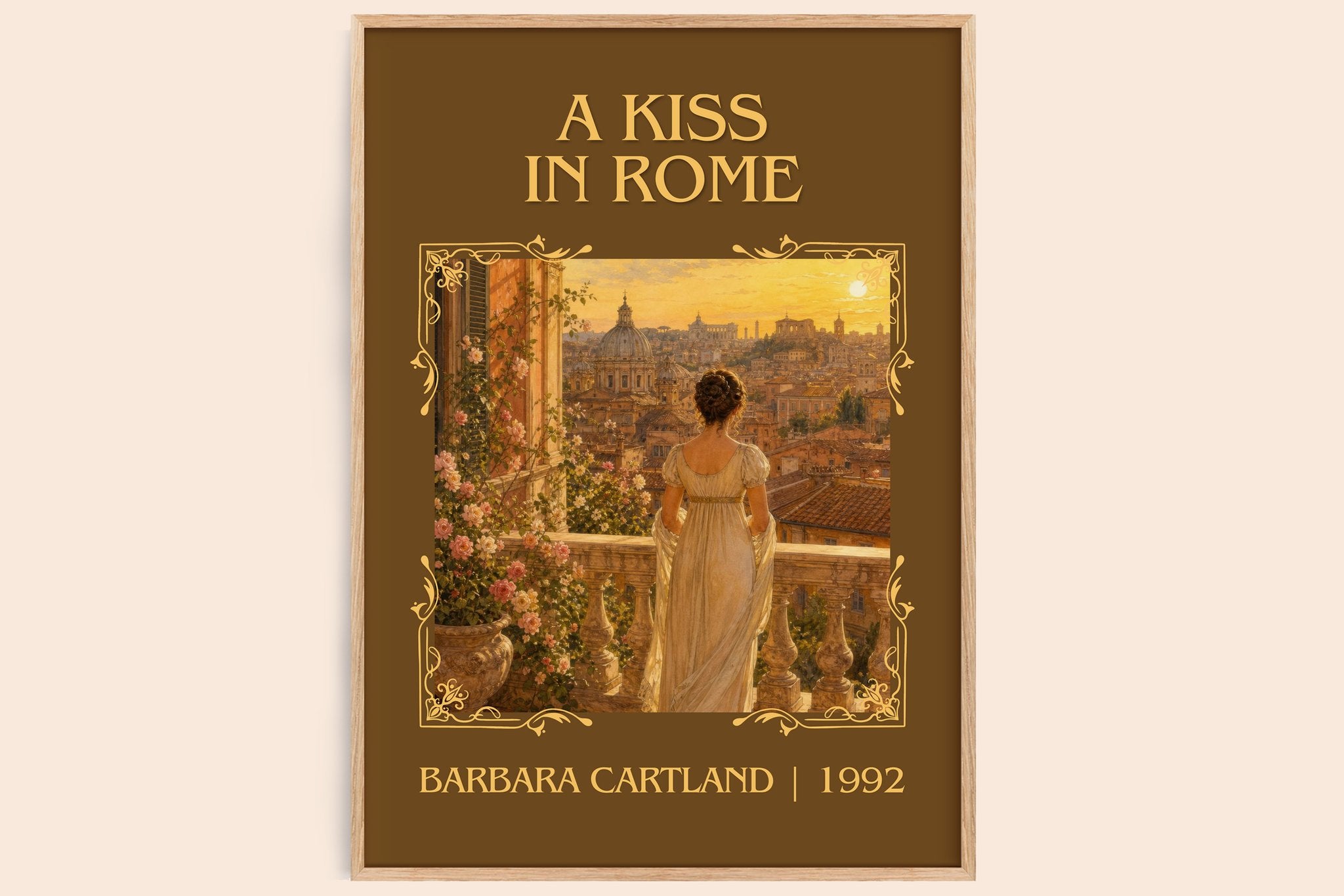 A Kiss In Rome Classic Book Art Print by Barbara Cartland