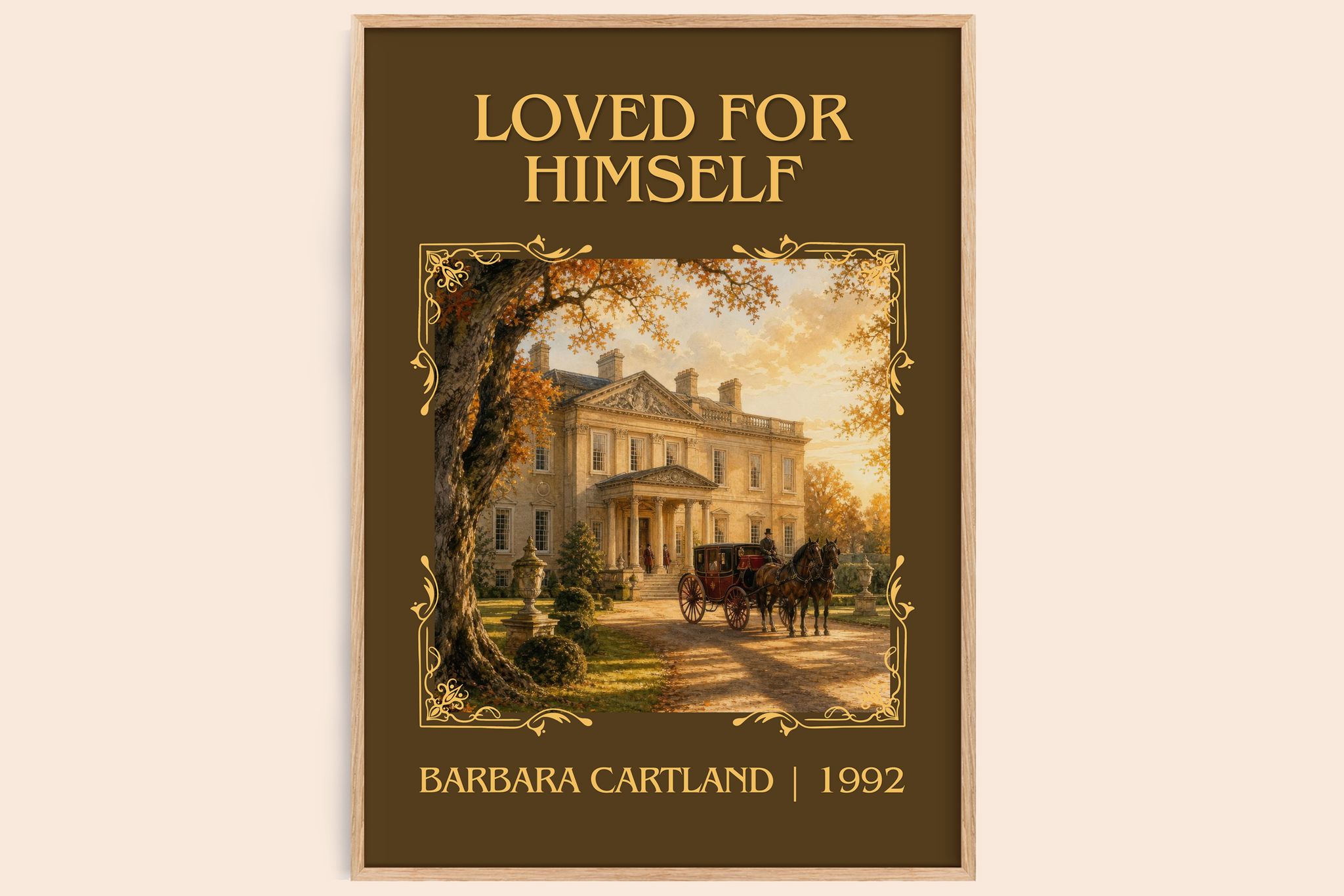 Loved For Himself Classic Book Art Print by Barbara Cartland
