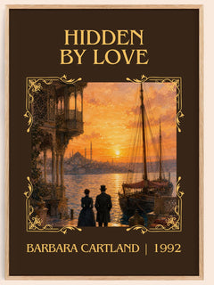 Hidden By Love Classic Book Art Print by Barbara Cartland – book poster