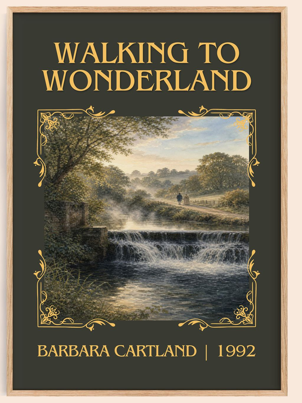 Walking To Wonderland Classic Book Art Print by Barbara Cartland – book poster
