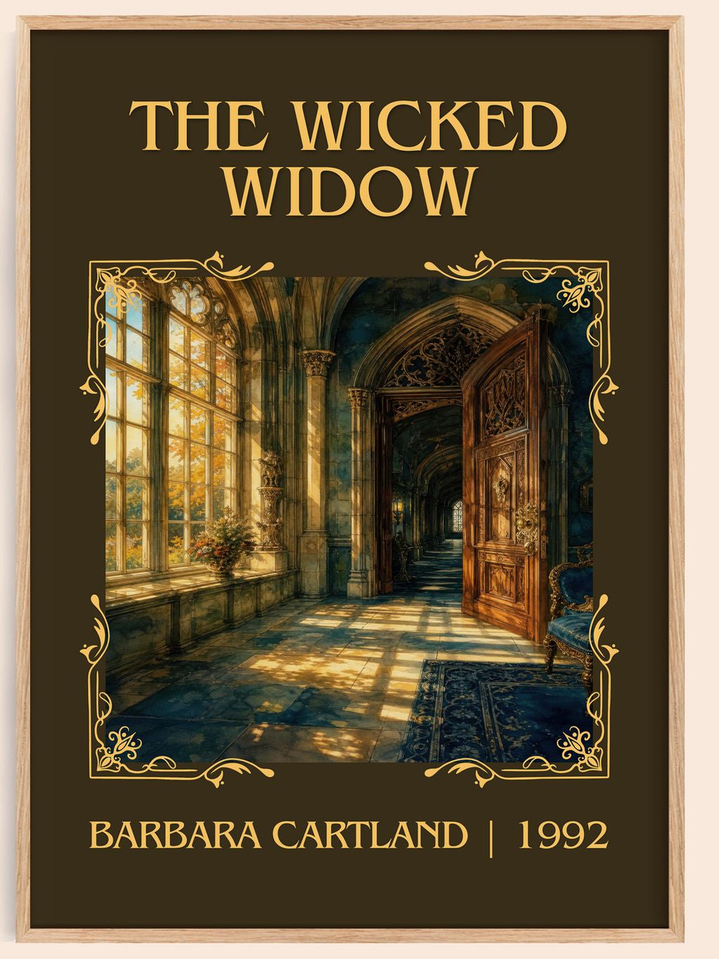 The Wicked Widow Classic Book Art Print by Barbara Cartland – book poster