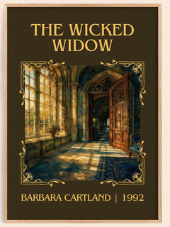 The Wicked Widow Classic Book Art Print by Barbara Cartland – book poster