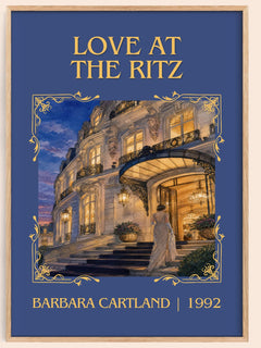 Love At The Ritz Classic Book Art Print by Barbara Cartland – book poster