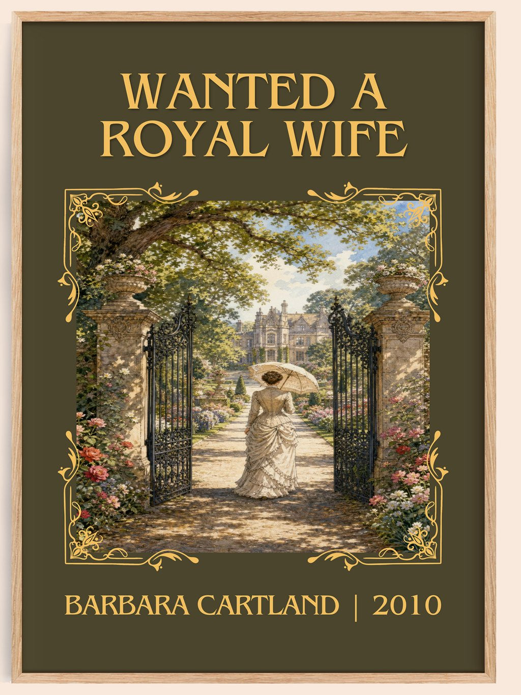 Wanted A Royal Wife Classic Book Art Print by Barbara Cartland – book poster