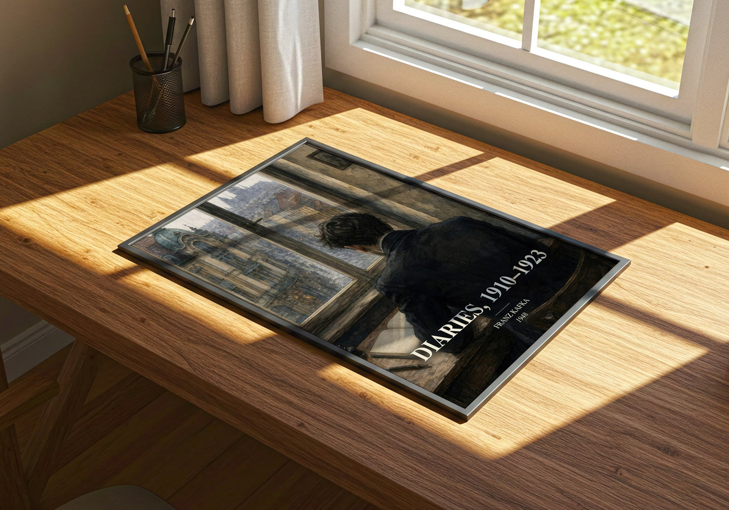 Diaries, 1910–1923 watercolour book poster framed on wall – non fiction wall art