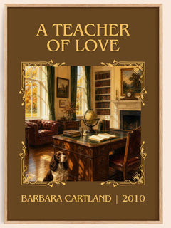 A Teacher Of Love Classic Book Art Print by Barbara Cartland – book poster