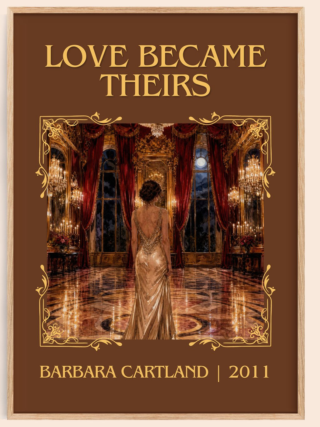 Love Became Theirs Classic Book Art Print by Barbara Cartland – book poster
