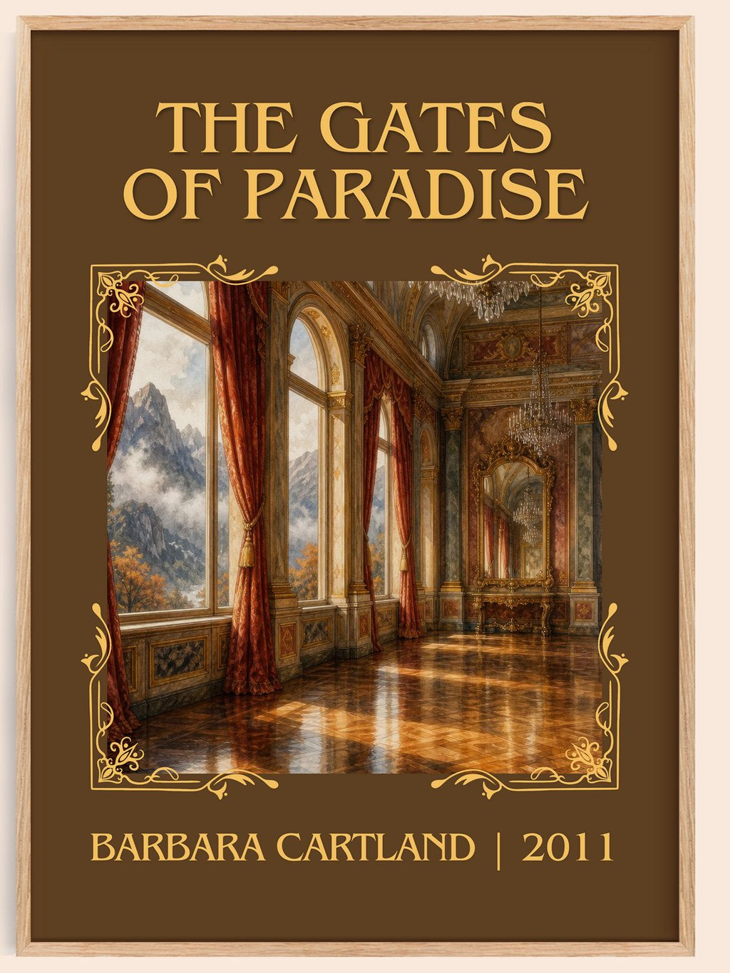 The Gates Of Paradise Classic Book Art Print by Barbara Cartland – book poster