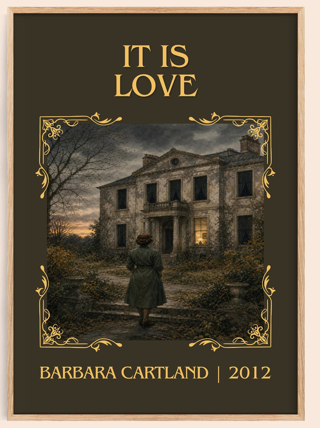 It Is Love Classic Book Art Print by Barbara Cartland – book poster