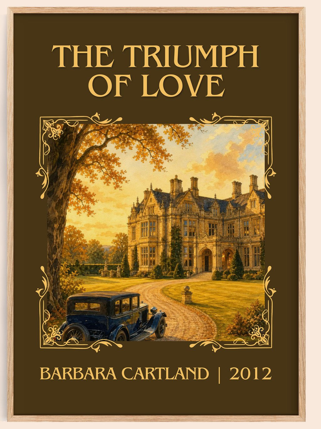 The Triumph Of Love Classic Book Art Print by Barbara Cartland – book poster