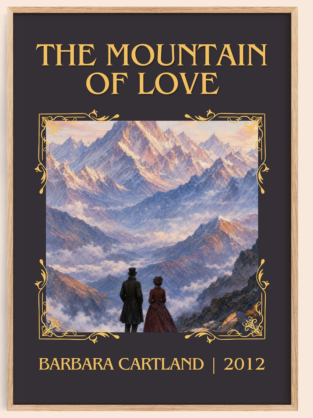 The Mountain Of Love Classic Book Art Print by Barbara Cartland – book poster