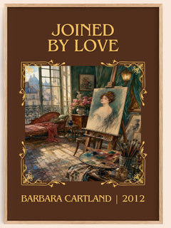 Joined By Love Classic Book Art Print by Barbara Cartland – book poster
