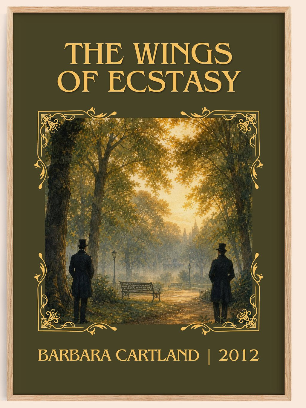 The Wings Of Ecstasy Classic Book Art Print by Barbara Cartland – book poster
