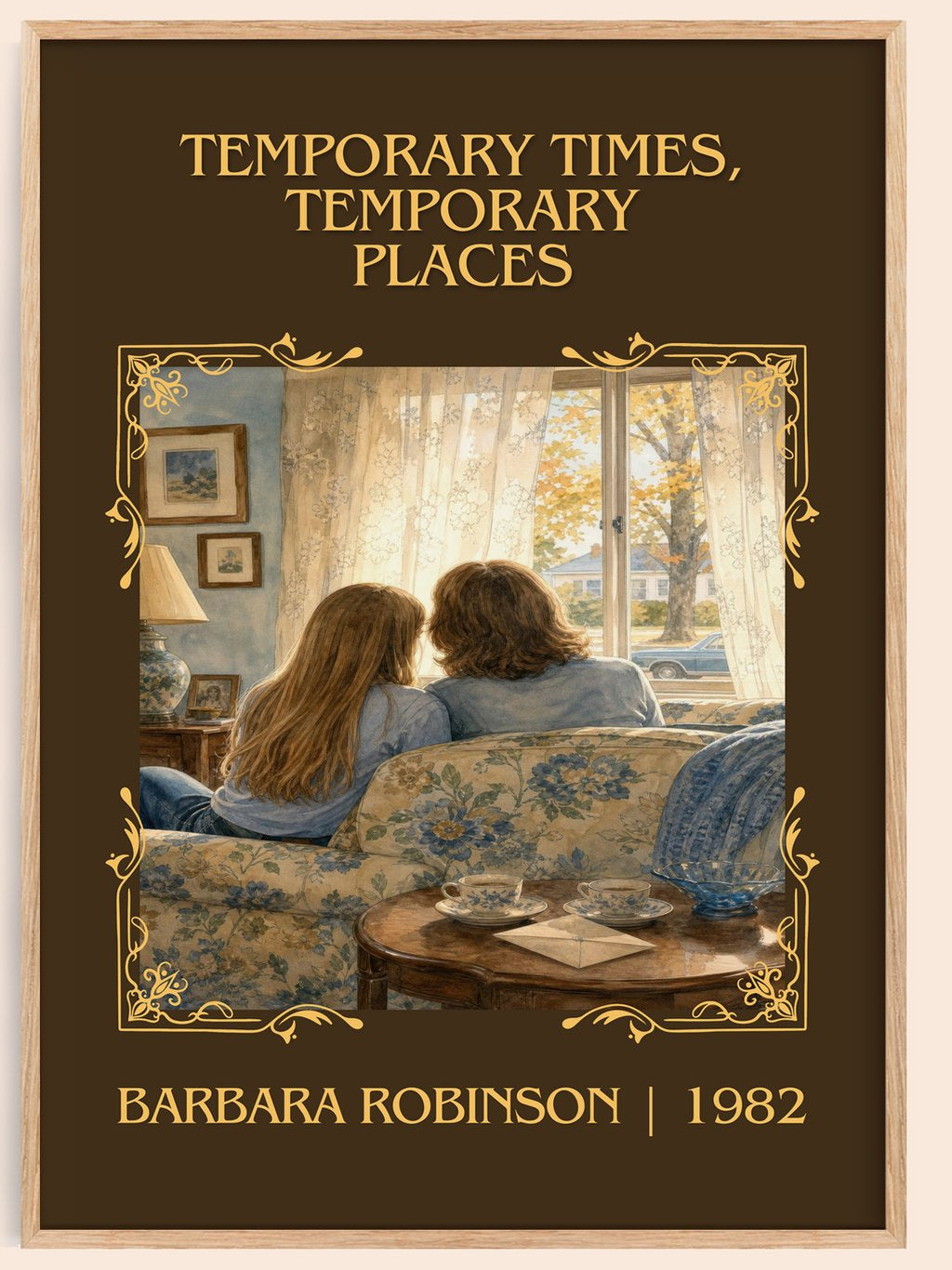 Temporary Times, Temporary Places Classic Book Art Print – book poster
